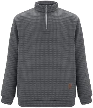 Men's Loose Pullover Casual Print Long Sleeve Stand Sweatshirt Mens Winter Hoodies