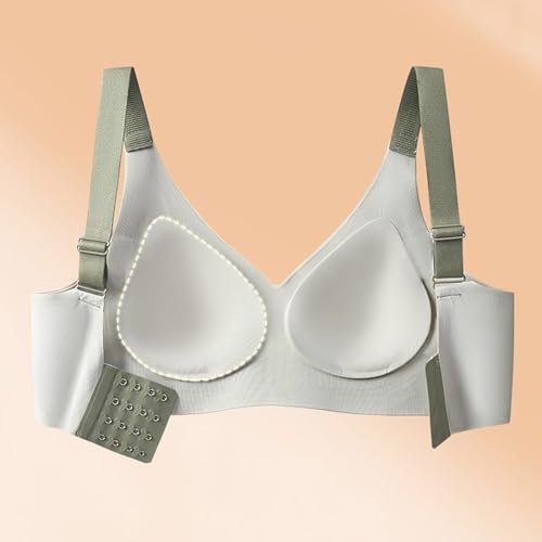 Women's Comfortable and Sexy Transparent Shoulder Strap Cordless Backless Spongeless with Bandeau Bra with
