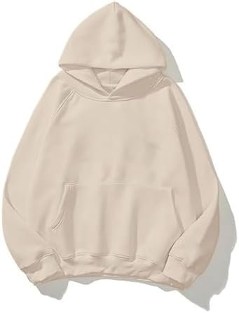 Oversized Hoodies for Women and Men Couples Basic Solid Hooded Sweatshirt Pullover Jackets