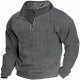 Men's Loose Pullover Casual Print Long Sleeve Stand Sweatshirt Mens Winter Hoodies